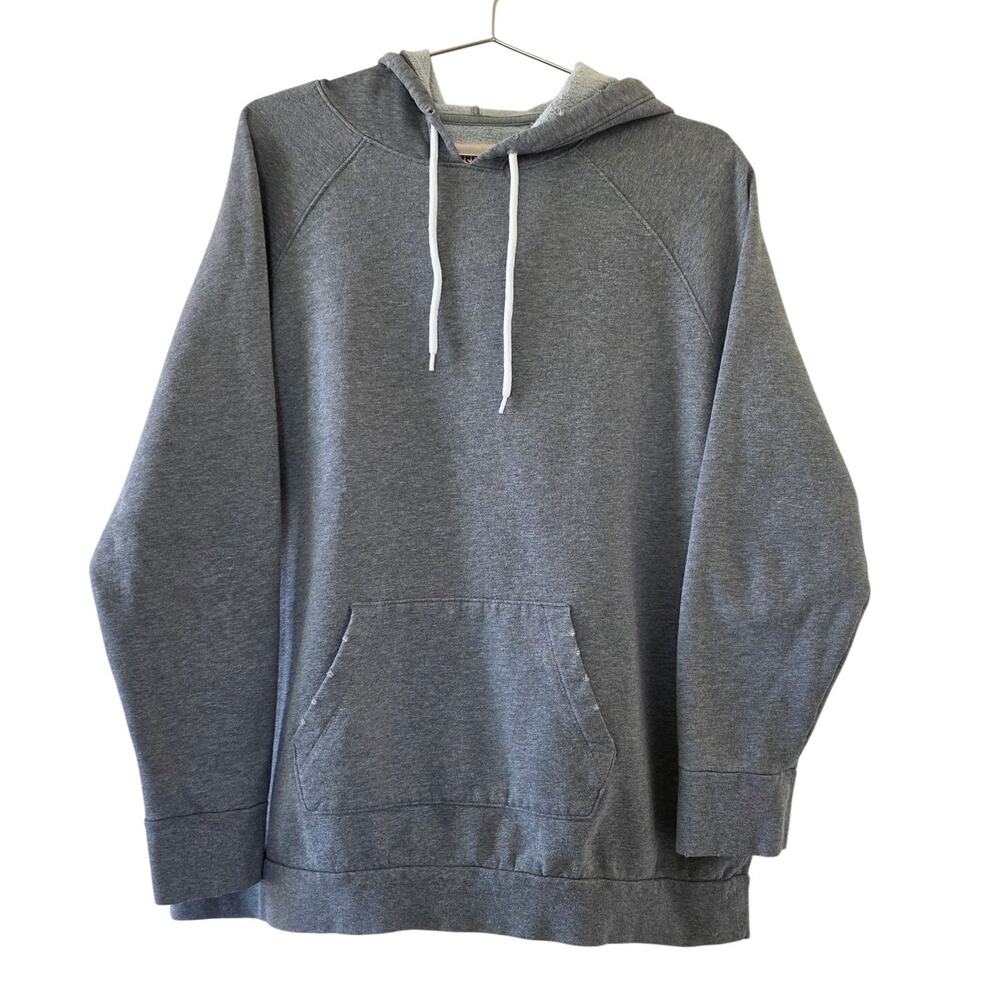 Mossimo Supply Co Gray Fleece Pullover Hoodie Womens XL Kangaroo Pocket Cozy
